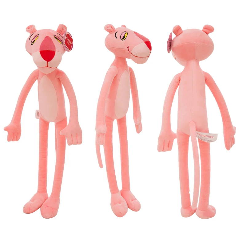 Dernière conception personnage de dessin animé en peluche jouet rose panthère en peluche jouet avec long bras et jambes