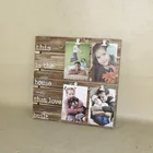 New Frame New Design Wood 4 Clip Opening Collage Photo Frame 4x6''
