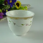 Wholesale Cheap price porcelain cawa cup set,Arabic tea cup set with pattern