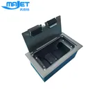 Electrical outlets floor box with raised floor