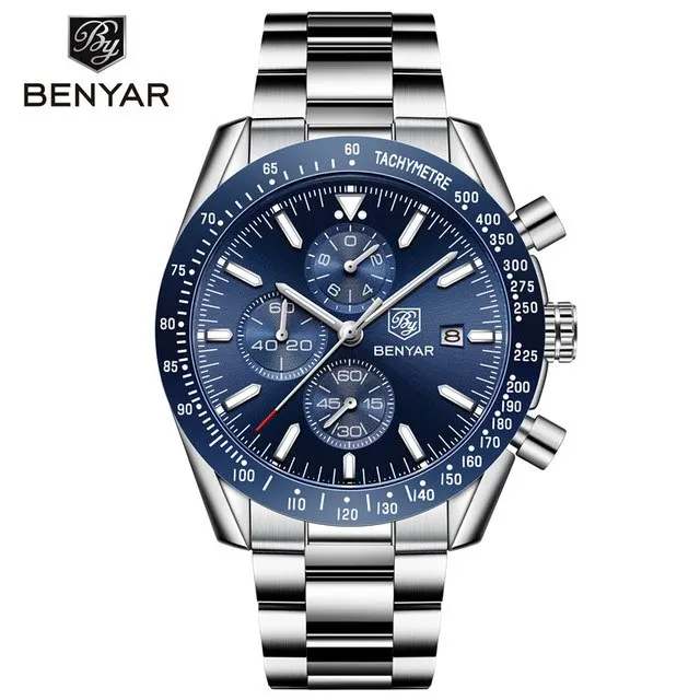 BENYAR BY-5140M Top Brand Luxury Stainless Steel Business Sport Chronograph Quartz Men Watch, N/a
BENYAR BY-5140M Top Brand Luxury Stainless Steel Business Sport Chronograph Quartz Men Watch, N/a