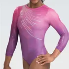 Competition Girls leotard long sleeves ballet dancing gymnastic girls dance wear