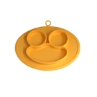 Baby Food Plates Kids Placemat Set Factory Directly Supplied Grade Kitchen Non-toxic Dish Bowl Round Divided Silicone Plate