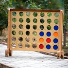 PERFECT Natural varnished giant connect 4 game for education and family enjoy with 42 PP chips