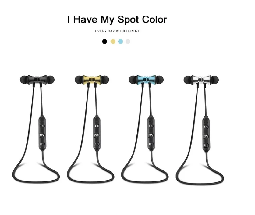 Sports headset wireless earphones sports high bass earbuds noise cancelling bass earbuds - ANKUX.COM