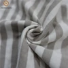 super soft good quality baby accessories fabric Organic cotton polyester jersey knit denim fabric indigo stripe jacquard slub