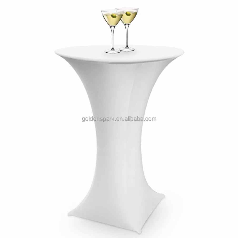 Spandex&Polyester Stretched Fitted Bar Table Cover/High Bar Cocktail Table Cloth For Wedding