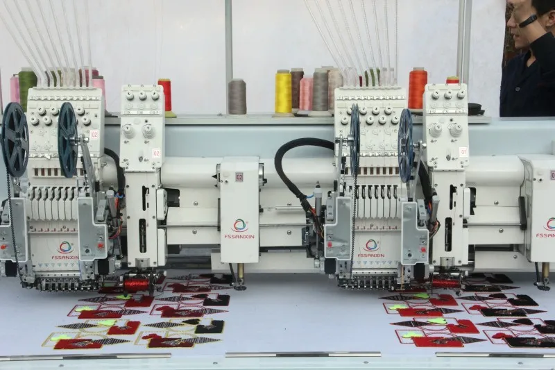 Mixed 2 heads high speed embroidery machine prices