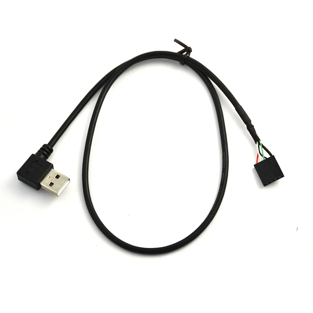Black 0.5M//1.5FT USB 2.0 Cable Type A Male to Type A Male Data Extension Cord