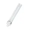 2-Pin Fluorescent 9W 2700K Warm White U Shaped PL CFL Twin Tube Plugin Light Bulbs with G23 Base