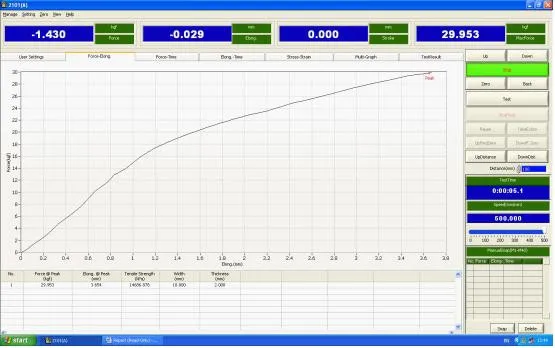 Electronic Universal Testing Machine with 2 Years Warranty 5KN Load Cell and 1/200000 Resolution for Rubber Tensile Strength and Elongation Test