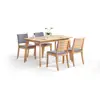 Luxury dining room furniture dinning table set solid wood