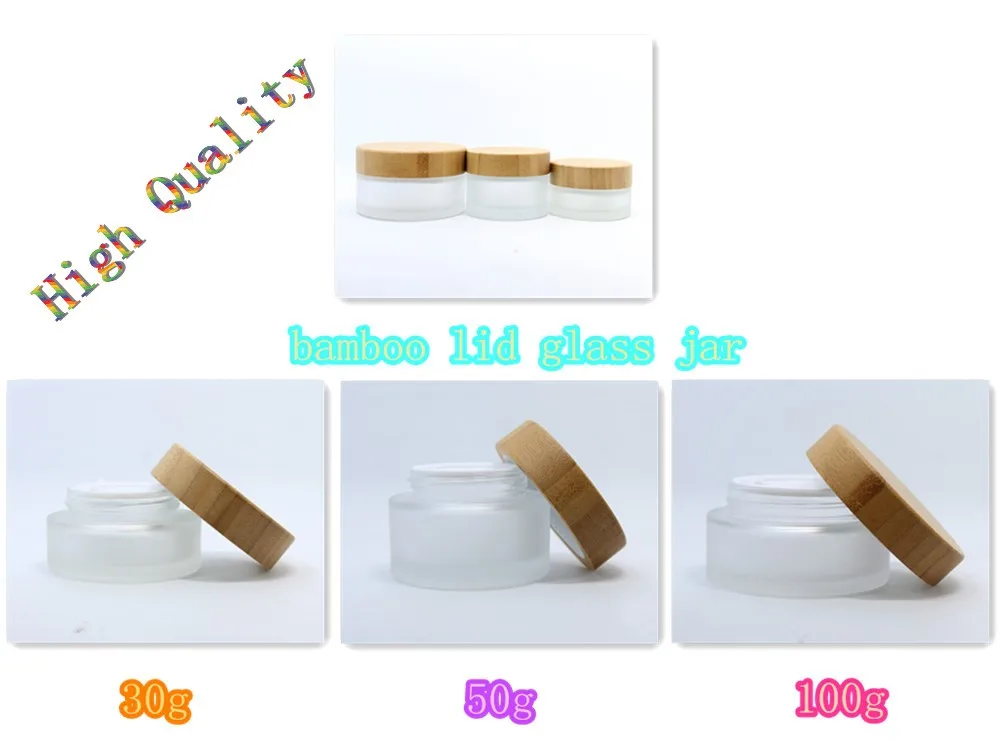 cosmetic cream frost glass jar with acrylic lid wellbottle wholesale GJ-3076A