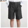 High school girls grey school uniform pants shorts