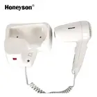 Hotel Type Rubberize Plastic Wall Mounted Double Hole Holder Hair Dryer With