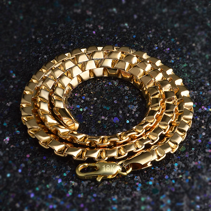 Cool European Designer Thick Necklace Men New Copper Chain Men Women 18K Gold Plated Filled Necklace Hot 50CM Cool Necklace Boy
Cool European Designer Thick Necklace Men New Copper Chain Men Women 18K Gold Plated Filled Necklace Hot 50CM Cool Necklace Boy
