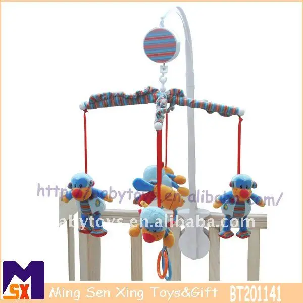 musical rotated baby crib toy plush musical toy soft music box
