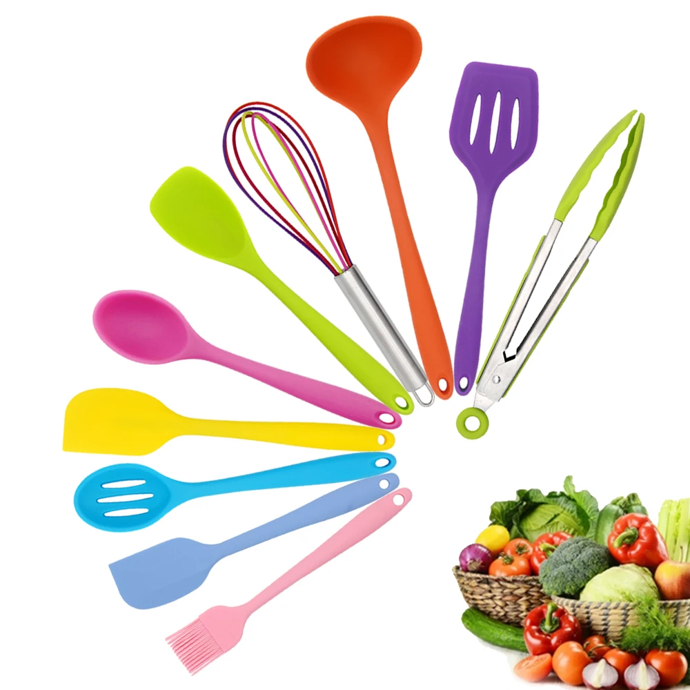 Professional material 10 piece non stick silicone pink kitchen utensils, Pink/blue/sky blue/yellow/purple/green/light green/red
Professional material 10 piece non stick silicone pink kitchen utensils, Pink/blue/sky blue/yellow/purple/green/light green/red
