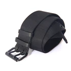 Good Quality Low MOQ Custom Man Black Webbing Nylon Belt