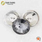 factory manufacturing customized black color durable sofa crystal rhinestone buttons