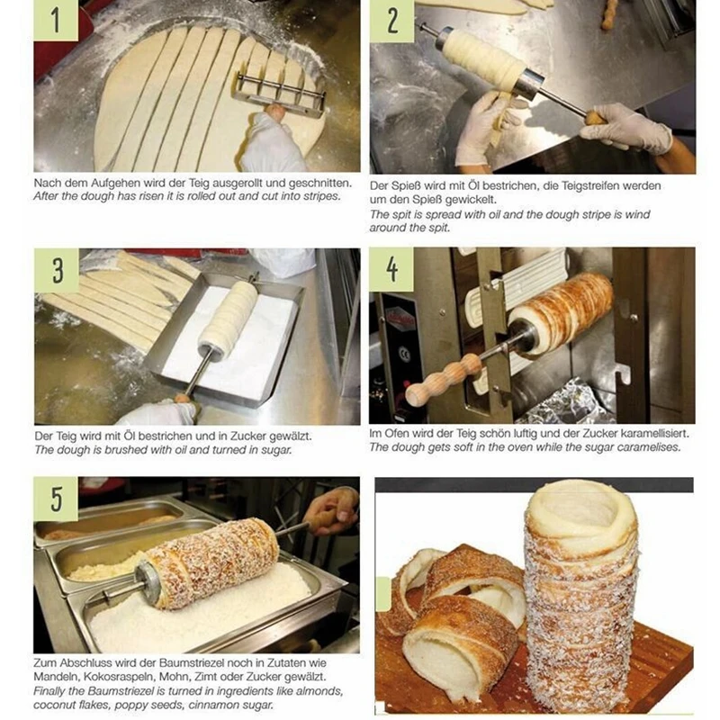 chimney cake baking oven machine