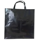 waterproof customized blank black pp woven shopping bag