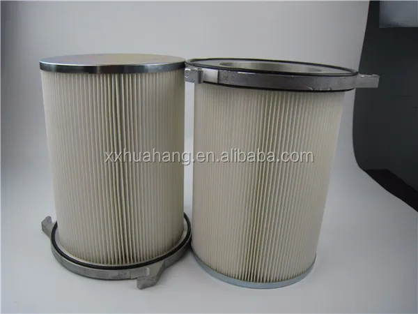 air filter cartridge with three flanges for dust cleaning filter
