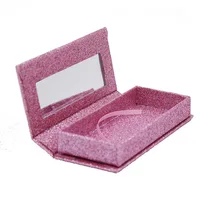 Mink Glitter clear box Pink Empty Custom eyelash box with mirror custom eyelash packaging box
Mink Glitter clear box Pink Empty Custom eyelash box with mirror custom eyelash packaging box
