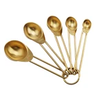 18/8 Stainless Steel Measuring Spoons, Set of 5 for Measuring Dry and Liquid Ingredients
