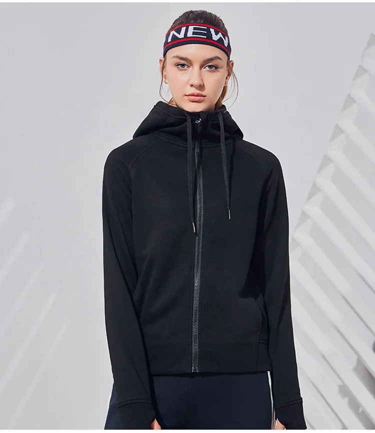 High Quality Custom Exercise Clothing Fitness Wear Women Yoga Jacket Loose Plain Outdoor Wear Coat Zipper Up Hooded Sweatshirt
High Quality Custom Exercise Clothing Fitness Wear Women Yoga Jacket Loose Plain Outdoor Wear Coat Zipper Up Hooded Sweatshirt