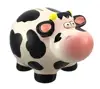 Cute Ceramic Black and White Milk Cow Coin Bank Money box porcelain piggy bank