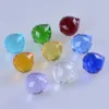 Multicolor Faceted Bead Glass Crystal with Hole Glass Ball Chandelier Parts Suncatcher Supplies