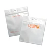 Best price custom printed resealable pearl film ziplock bag with one side transparent