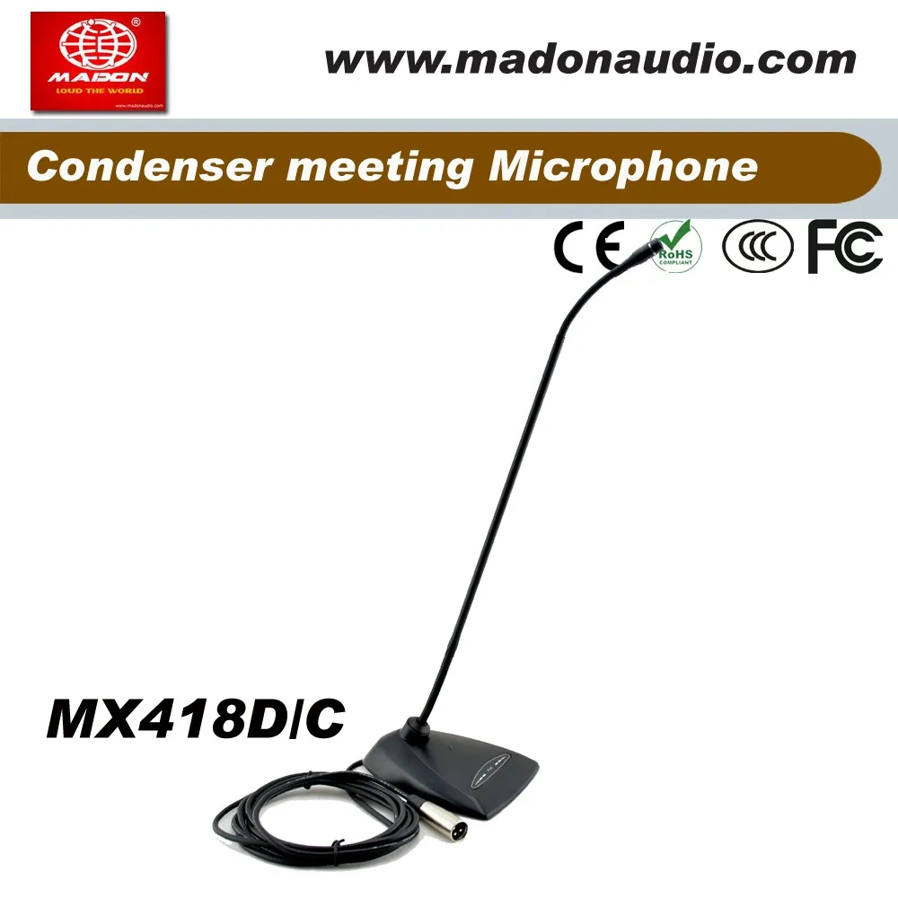 mx418d/c microflex gooseneck wired condenser meeting microphone