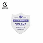 5% Discount wholesale famous logo small leather patches for clothing