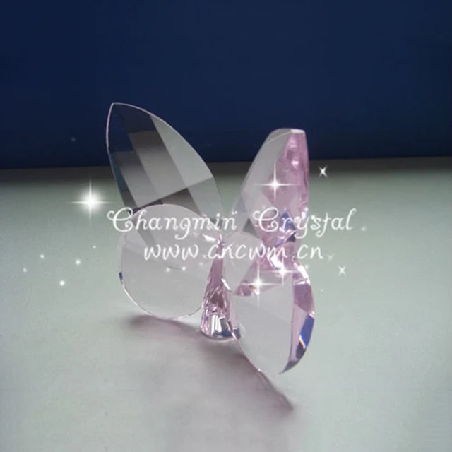 moss crystal butterfly figurine for 2016 new year gifts