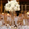 glass cone flower vase for events parties,flower vase wedding centerpiece table decoration,modern events vase decor idea