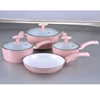10pcs Ceramic Coating Forged Aluminium Cookware set with glass lid