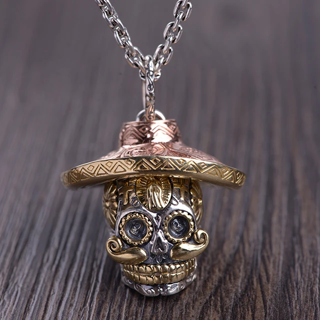 Wholesale 925 Sterling Silver retro fashion hip hop skull silver jewelry pendant man
Wholesale 925 Sterling Silver retro fashion hip hop skull silver jewelry pendant man