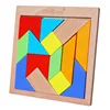 colorful educational creative Irregular plate puzzles custom tangram puzzle