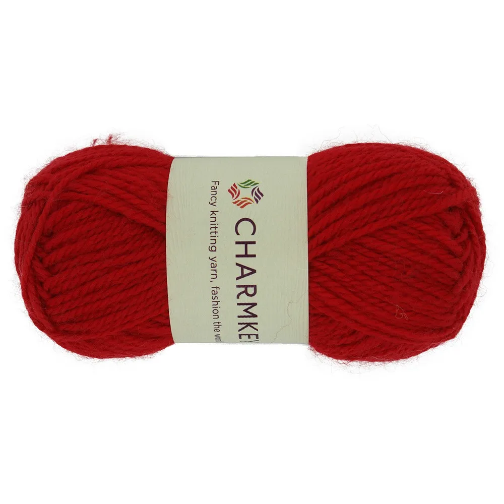 charmkey keep warm acrylic blended wool hand knitting yarn for