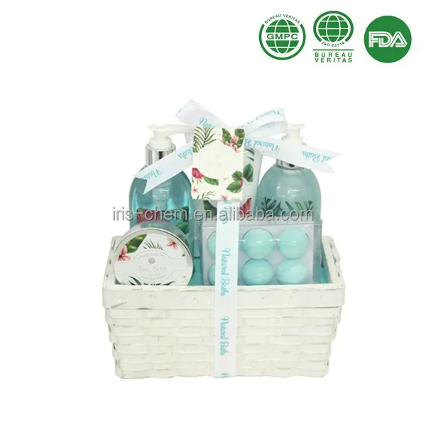 6 pcs wooden basket bath bomb gift set from walmart supplier