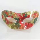fashion newest plastic acrylic party silver gold face mask