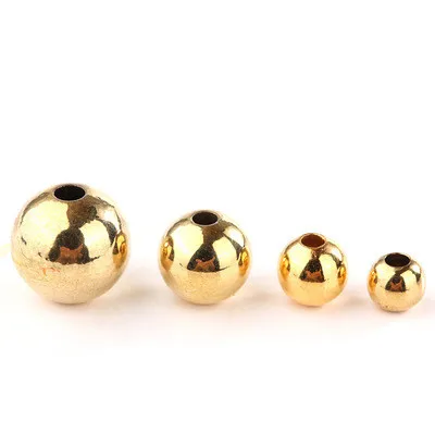 Wholesale Gold Plated 24k Round Copper Bead Brass Spacers Bead for Bracelet, 24k gold
Wholesale Gold Plated 24k Round Copper Bead Brass Spacers Bead for Bracelet, 24k gold