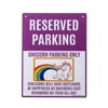 Custom Reserved Parking logo stainless steel metal plate CMYK printing 20x30cm 4A size tin sign