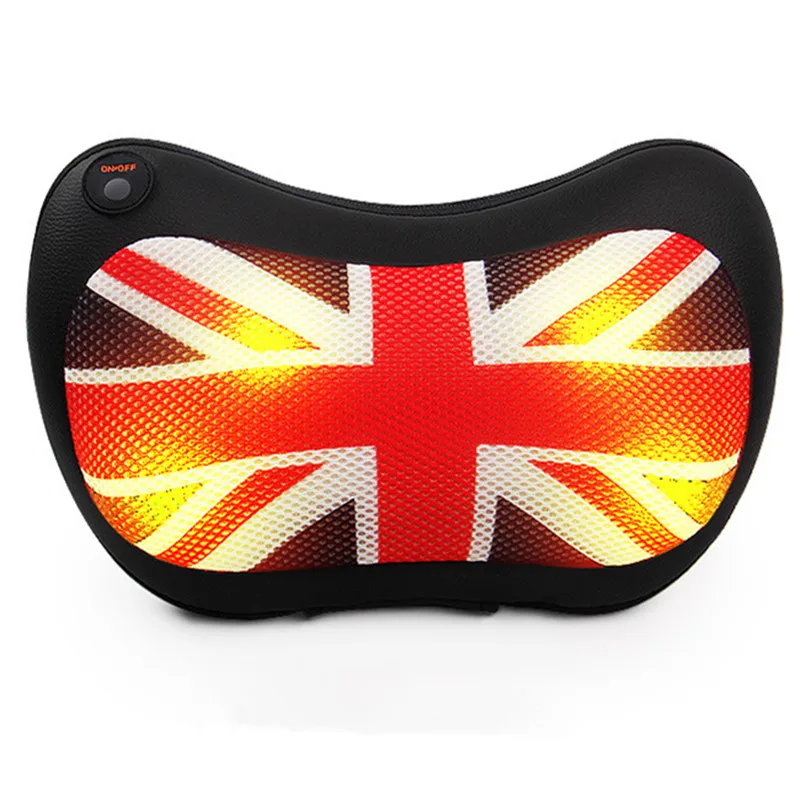 Portable Car Headrest, PU & Hood Car Seat Cushion Cushion Head Massager Electric Lumbar Neck Warmer (9)