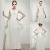astergarden new style A-line V-neck floor-length rushed taffeta beading evening dresses with hand flower long prom gowns
