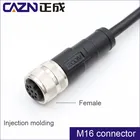 M16 female and male 2 3 4 5 6 7 8 12 14 16 19 24 pin waterproof cable connectors