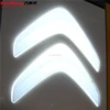 chrome abs glowing car logo metal badge