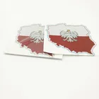 Custom logo printed National map hologram laser sticker